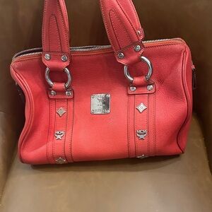 MCM Red Shoulder Bag